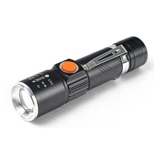 LINTERNA LED CREE RECARGABLE USB-3000 LUMENES TECNOLAB TL214-0