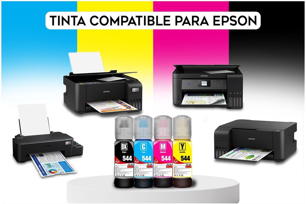 Papel Glossy 230gm 100 hojas + 4 Tintas para Epson ET2750-1