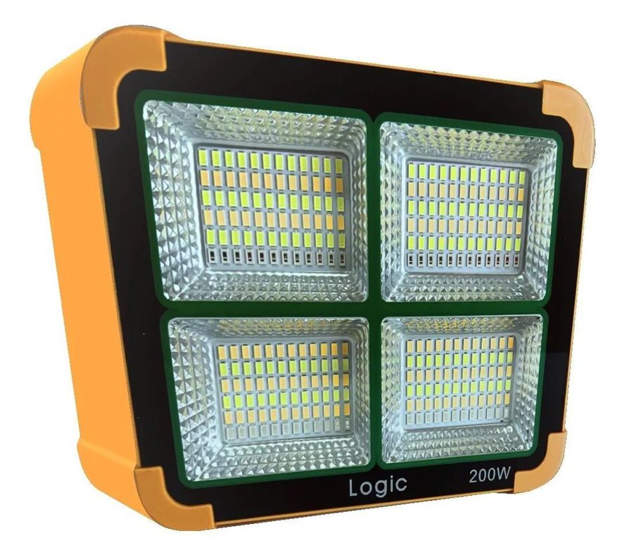 Foco Solar 200w Reflector Led Luz Fría, Calida Y Emergencia-0