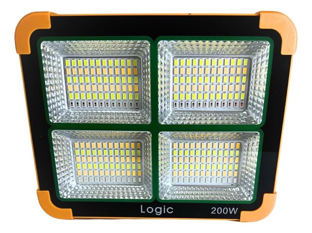 Foco Solar 200w Reflector Led Luz Fría, Calida Y Emergencia-1