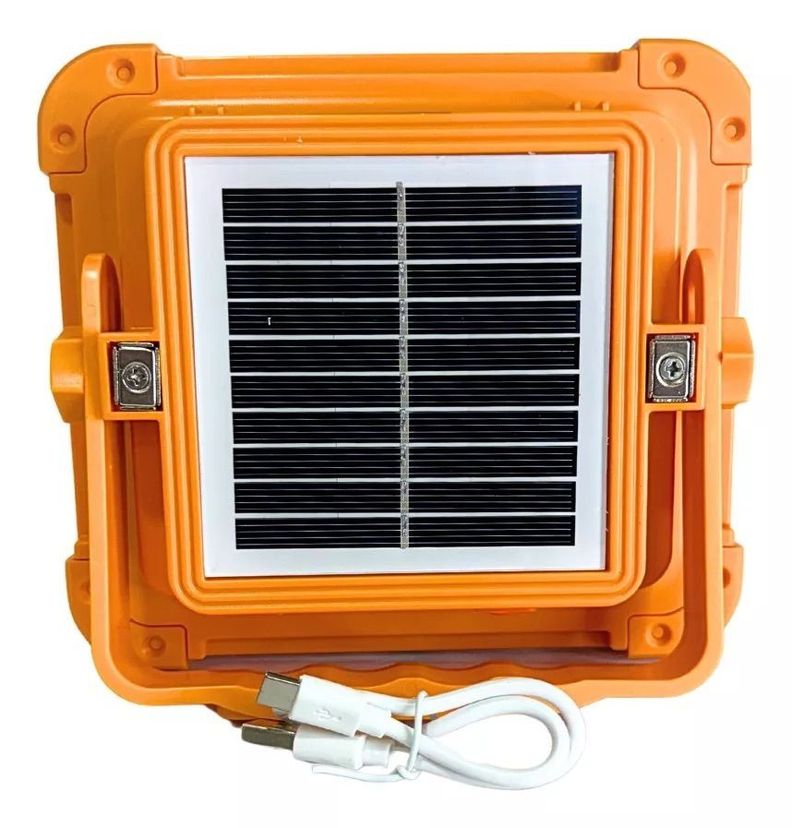 Foco Solar 200w Reflector Led Luz Fría, Calida Y Emergencia-2