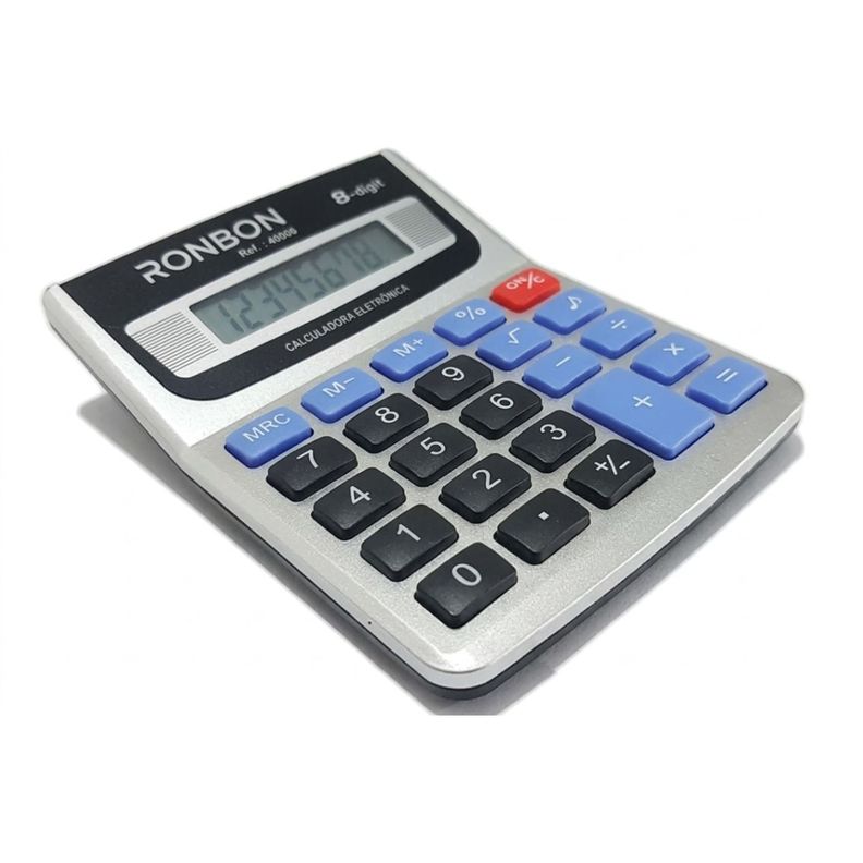 Pack 3 Calculadora Ligera y Portatil 8 Digitos RB-895A Negro