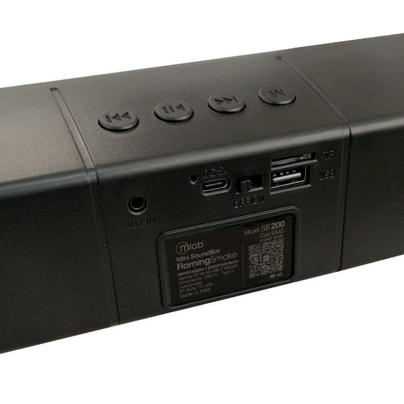 MINI SOUNDBAR FLAMING SMOKE BLUETOOTH SB-200 MLAB-3