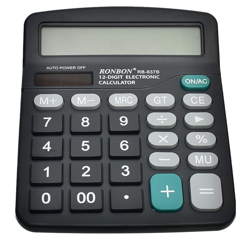 Pack 3 Calculadora Profesional RB-837B 12 Dígitos Oficina