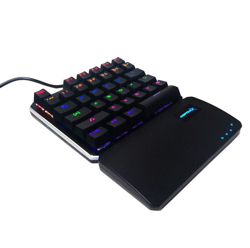 TECLADO GAMER REPTILEX RX0015 UNA MANO 35 TECLAS MECÁNICO-0