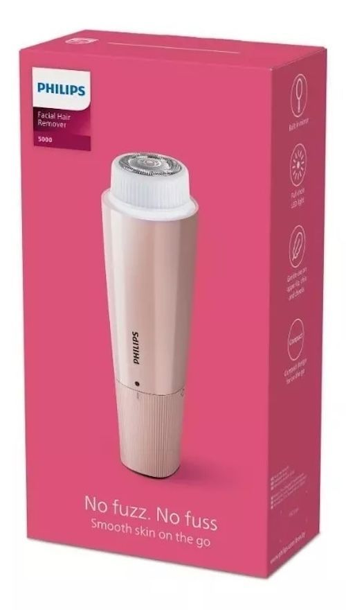 Depiladora Facial Philips Serie 5000 Brr454/00 Rosa-1