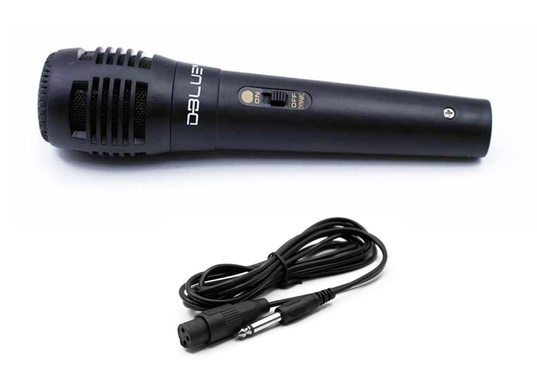 MICROFONO KAROAKE 3MT CABLE DBLUE-1