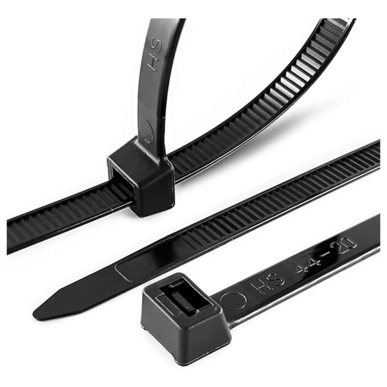 Pack de 500 Amarres de Cable 5x350mm Calidad Industrial Negro