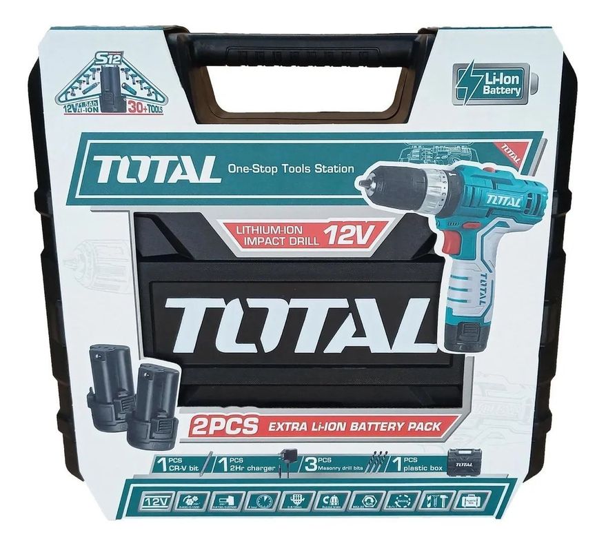 Taladro Inalámbrico 12v Total Tools Tidli1232-3