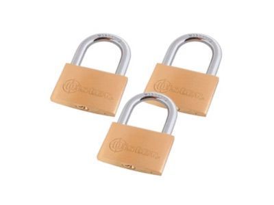 PACK X 3 Candado Oister E50 50mm En Caja-0