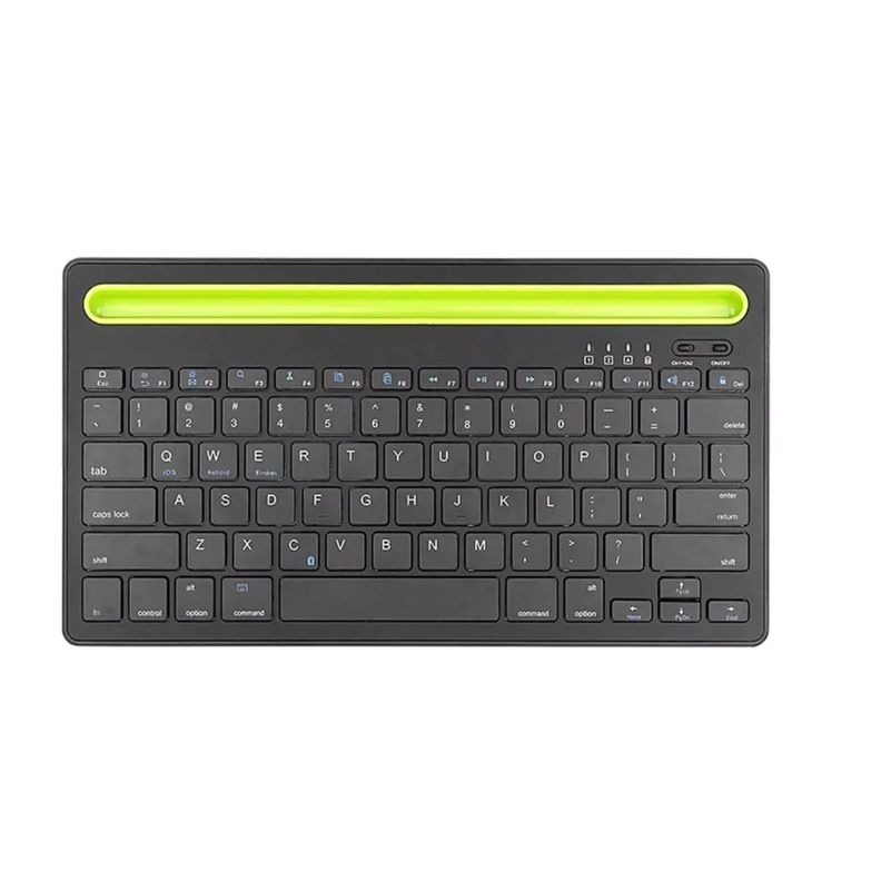 Teclado Mini Inalambrico AS-199 Multicolor Negro