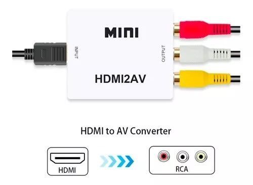 Adaptador Hdmi a AV Convertidor HDMI a 3 RCA HDMI2AV-5