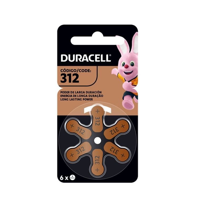 PACK 6 PILAS DURACELL D-312 AUDITIVA-0