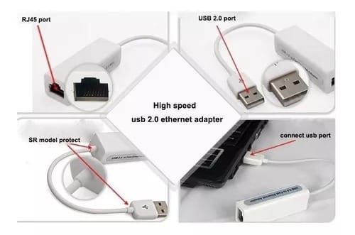 Adaptador de Red USB 2.0 a Ethernet RJ45-4