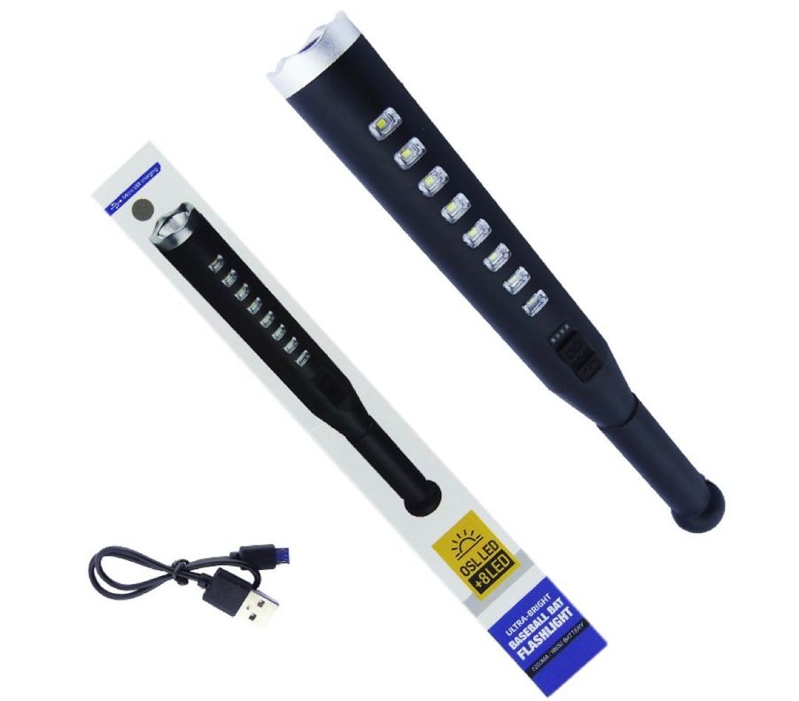 LINTERNA 1 LED Y 8 LED RECARGABLE MICRO-USB-1