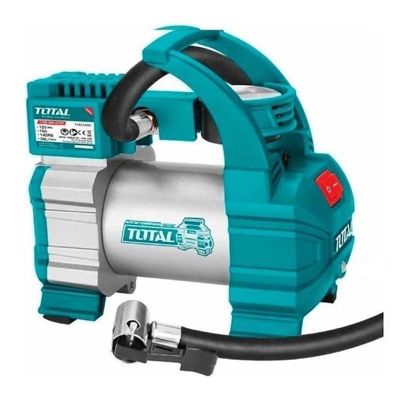 Compresor de aire mini a batería portátil Total Tools TTAC1406-0