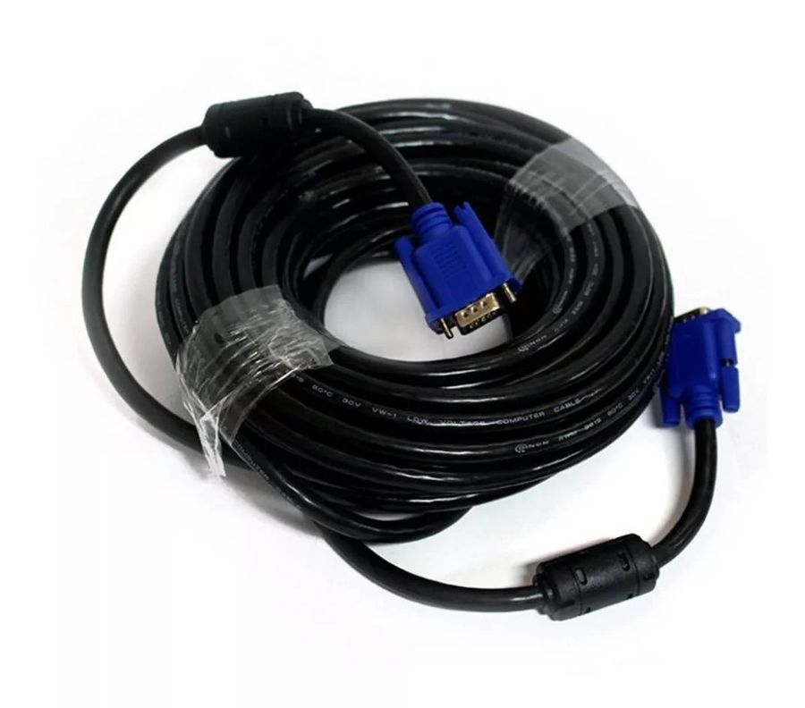 Cable Vga 15 Mts. Macho/Macho Conector Azul Dinon-1