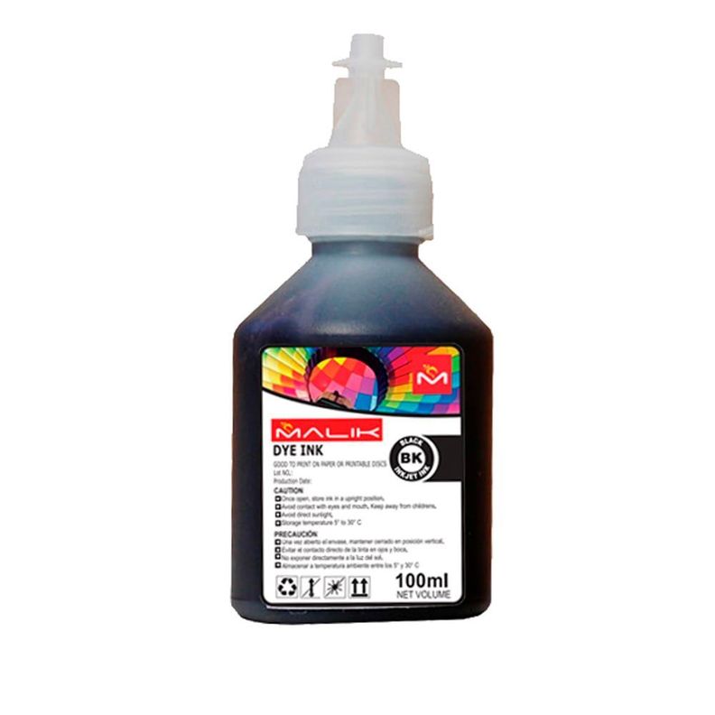 Tinta Negra 100ml con Botella para Epsn E/tank L3560