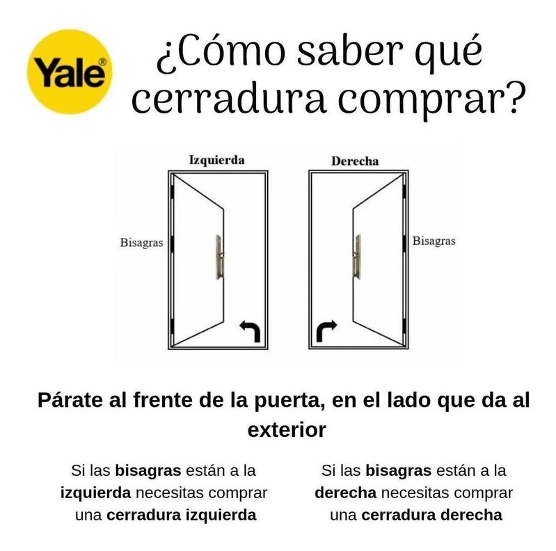 Cerradura Embutida Yale Toscana B60 Acceso 12 Izquierda-4