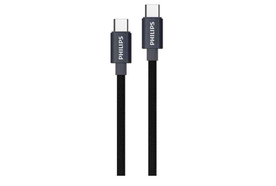 CABLE USB-C A USB-C 1.2 MTS NEGRO PHILIPS-0