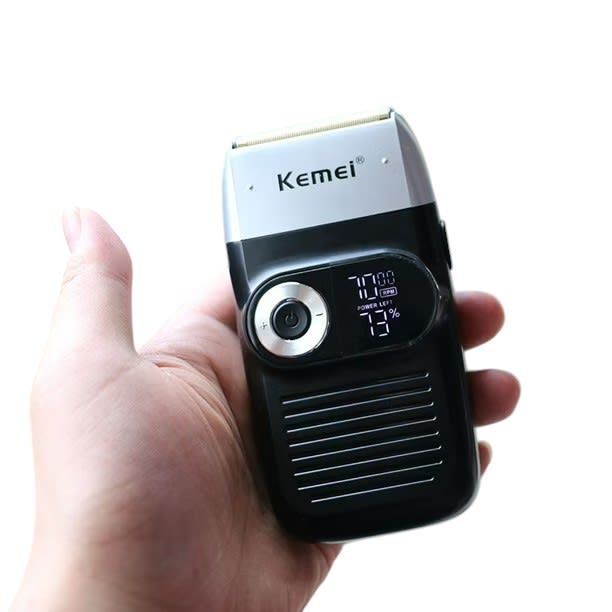 MAQUINA DE AFEITAR METAL TOOL HEAD KEMEI RECARGABLE KM-2026-1