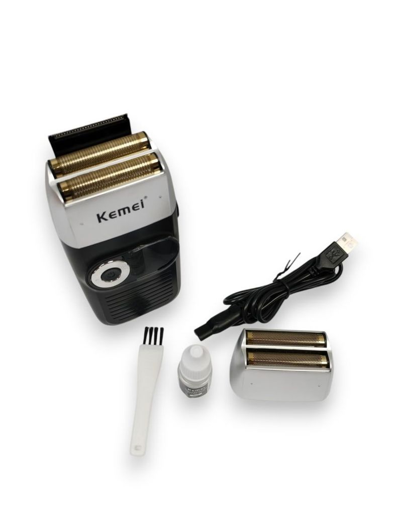 MAQUINA DE AFEITAR METAL TOOL HEAD KEMEI RECARGABLE KM-2026-4