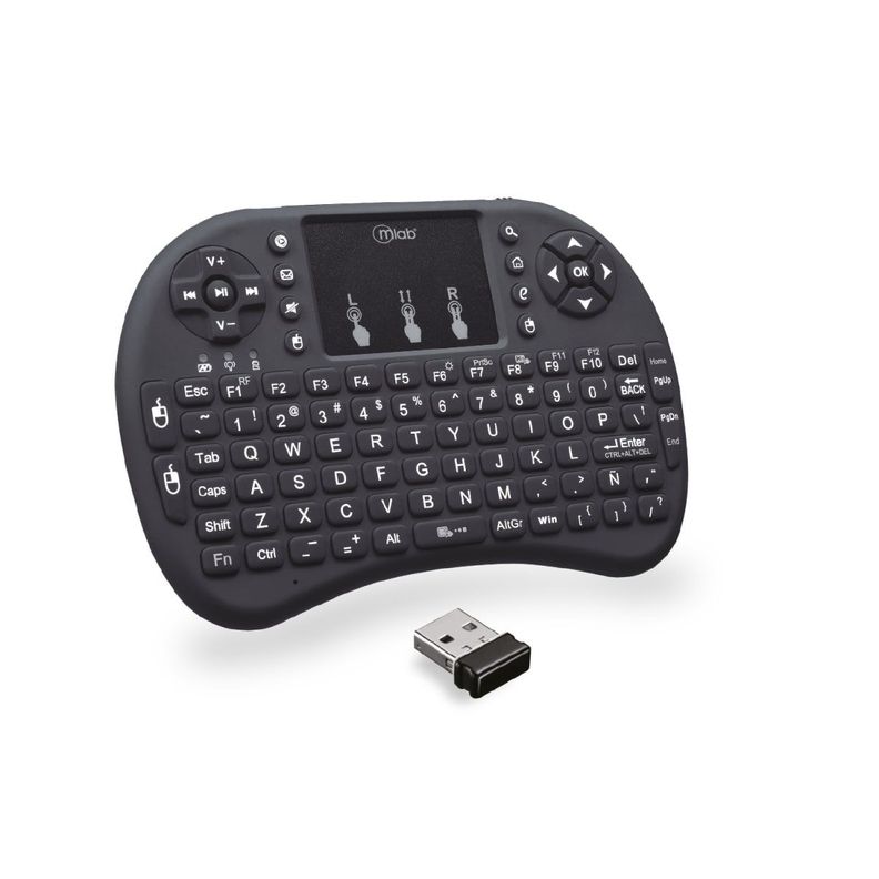 TECLADO MLAB WIRELESS TOUCHPAD RECARGABLE PC NOTEBOOK SMART TV-0