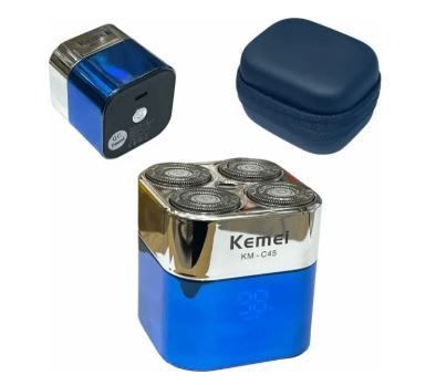 MAQUINA DE AFEITAR PORTATIL KEMEI RECARGABLE LCD DISPLAY KM- C45-2