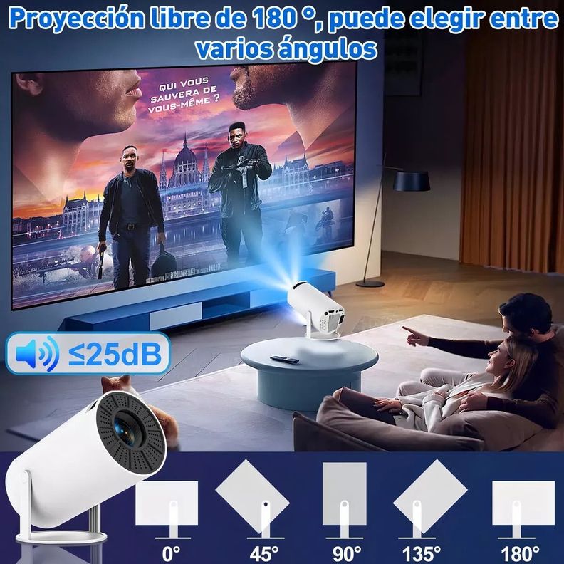 Proyector 4K portátil Cine en casa donde quieras-1