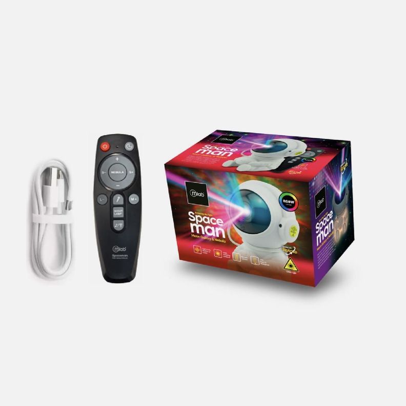 PROYECTOR MULTICOLOR LED LASER MLAB SPACEMAN MOON GALAXY & NEBULAR-3