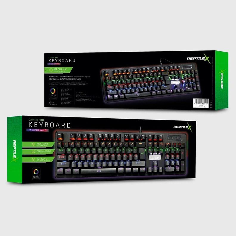 TECLADO GAMER PRO MECÁNICO RETROILUMINADO RX0018-2