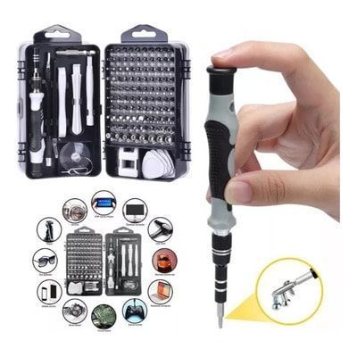 Juego Kit Set Destornilladores Precision Magnéticos 115 En 1 Telefono-1