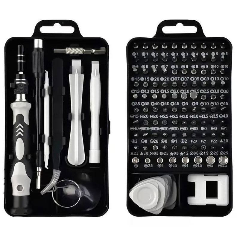 Juego Kit Set Destornilladores Precision Magnéticos 115 En 1 Telefono-6
