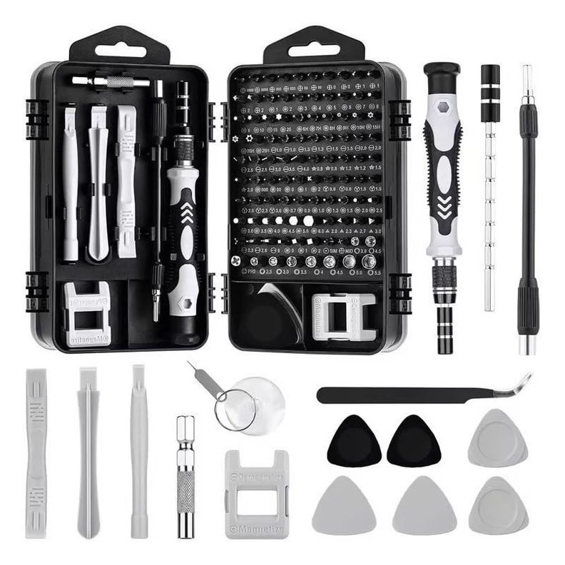 Juego Kit Set Destornilladores Precision Magnéticos 115 En 1 Telefono-7