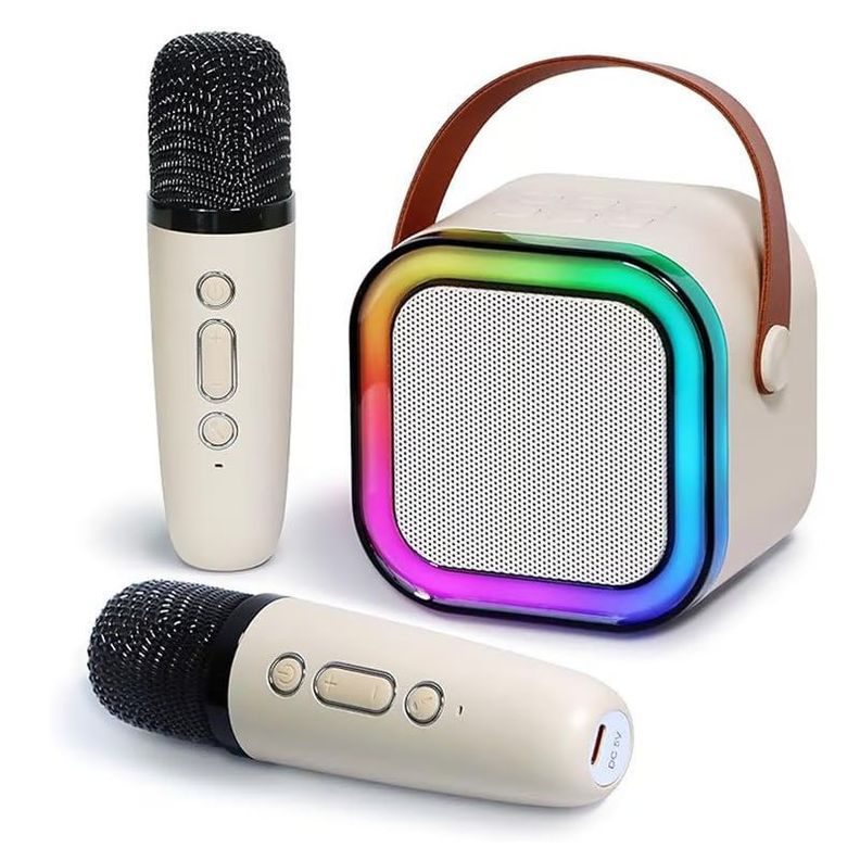 PARLANTE KARAOKE MY LIL FIRSTSINGER LUZ RGB 2MICROFONOS INALAMBRICOS-0