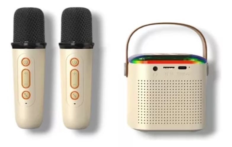 PARLANTE KARAOKE MY LIL FIRSTSINGER LUZ RGB 2MICROFONOS INALAMBRICOS-1