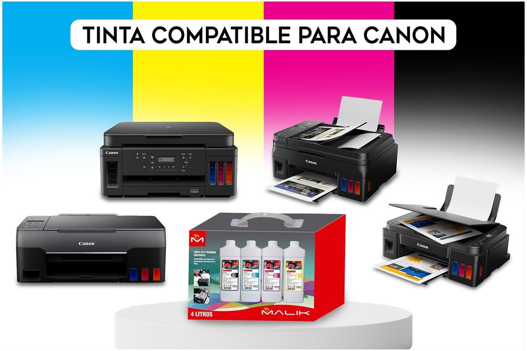 Papel Adhesivo 135gm 100 hojas + 4 Litros para Canon GX3010-3