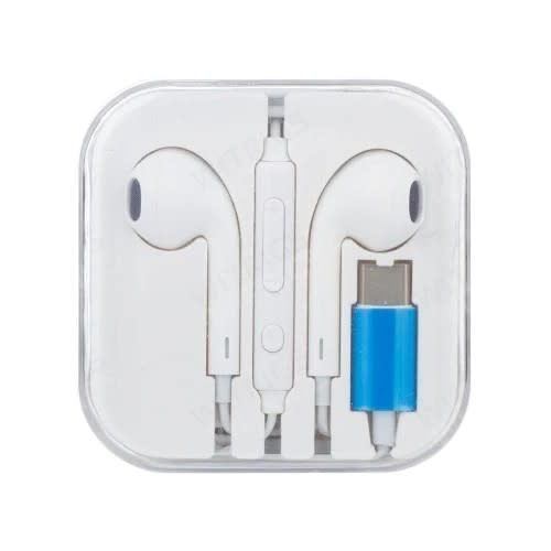 Audífonos Estéreo Conector Type USB-C 120cm Auriculares Blanco-1