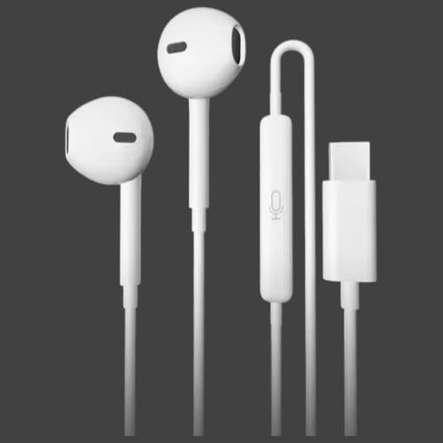 Audífonos Estéreo Conector Type USB-C 120cm Auriculares Blanco-4