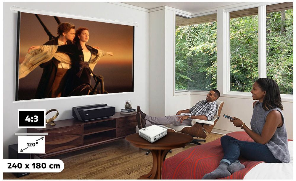 Telon Mural Premium Malik 2.40m x 1.80m (120´´ Diagonal) 4:3-2