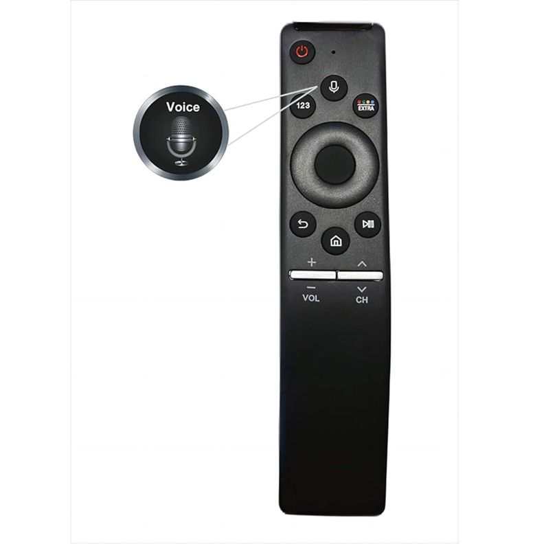 Control Remoto compatible para Smart TV QN55Q7FAM Negro