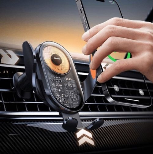 SOPORTE DE CARGA PARA AUTO 15W NEGRO REMAX RM-C17i-2