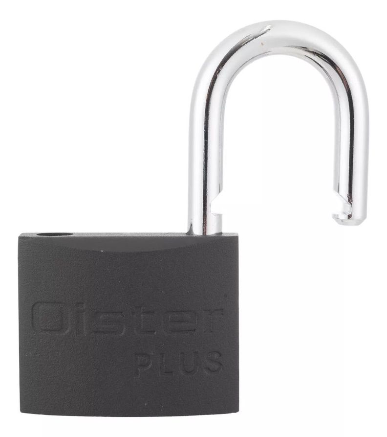 PACK X 3 Candado Oister Plus 60mm Negro Blíster-2