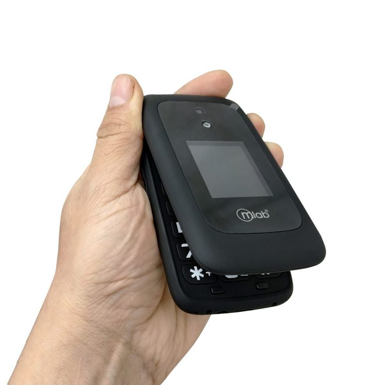 TELEFONO SENIOR SHELL 4G SOS 2,8"/ 1,77" + BASE CARGADOR BLACK MLAB-3