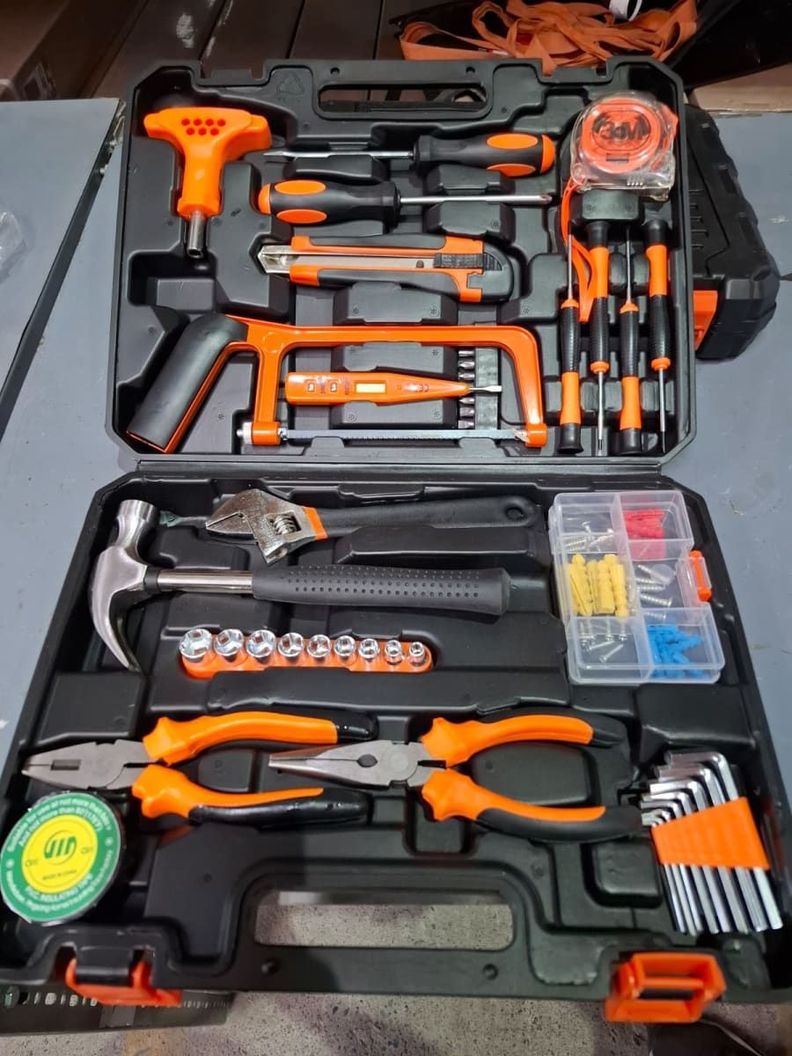 Set 87 Piezas Herramientas Manuales - Maletín Portátil-2