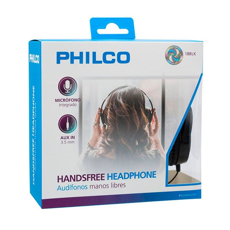 Audifono Philco Cintillo Negro 18blk-3