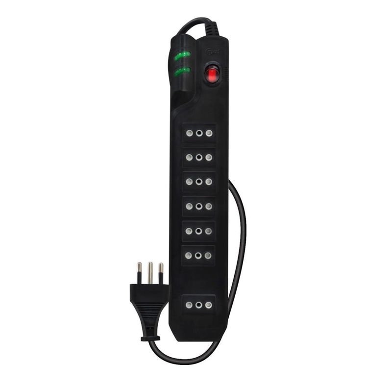 Protector Sobrevoltaje - 5mt 7 Enchufes - Certific