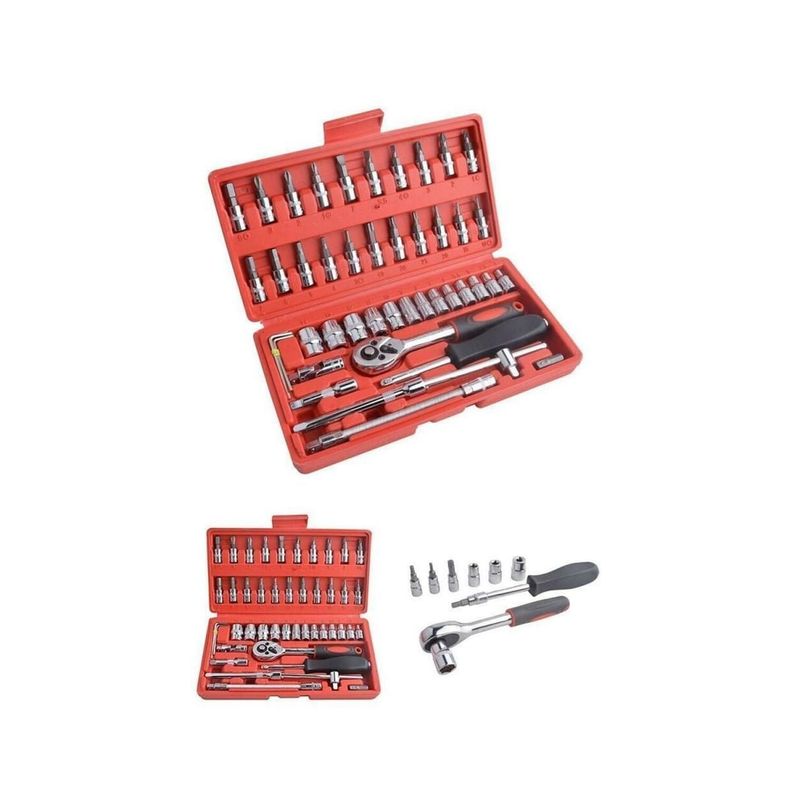 Juego Caja-set Dados Con Chicharra 1/4 46 Pcs-1