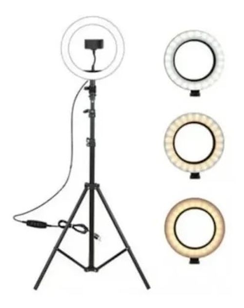 ARO DE LUZ KIT LED 10 CON TRIPOD GRANDE 210 CM-1