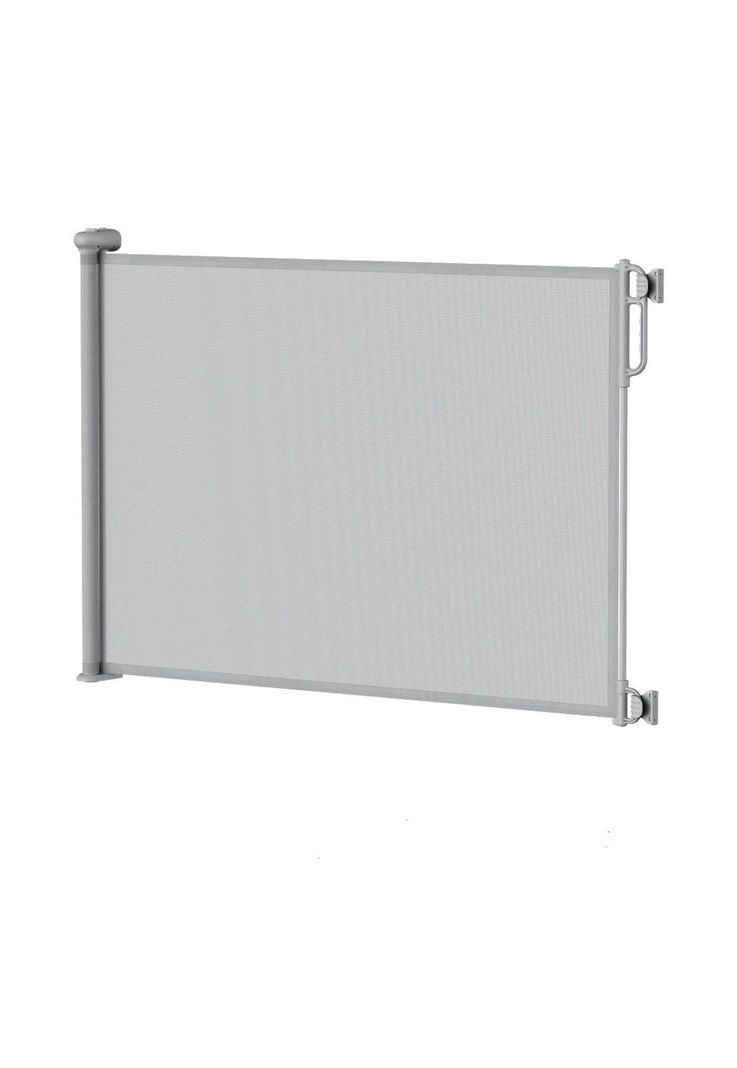 Puerta retractil de seguridad para bebes Gris